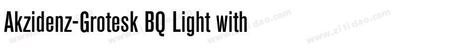Akzidenz-Grotesk BQ Light with字体转换